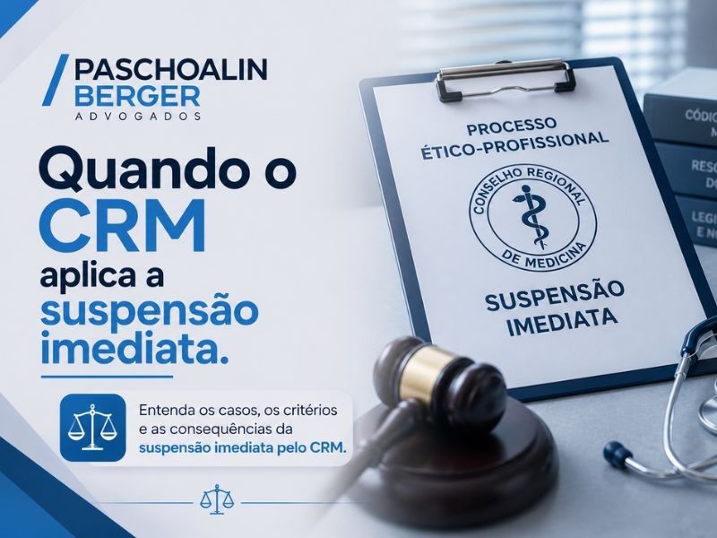 Quando o CRM aplica a suspensão imediata.