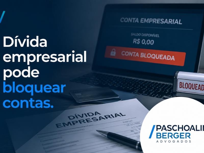 Dívida empresarial pode bloquear contas.