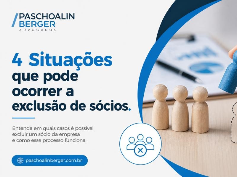 4 Situações que pode ocorrer a exclusão de sócios.
